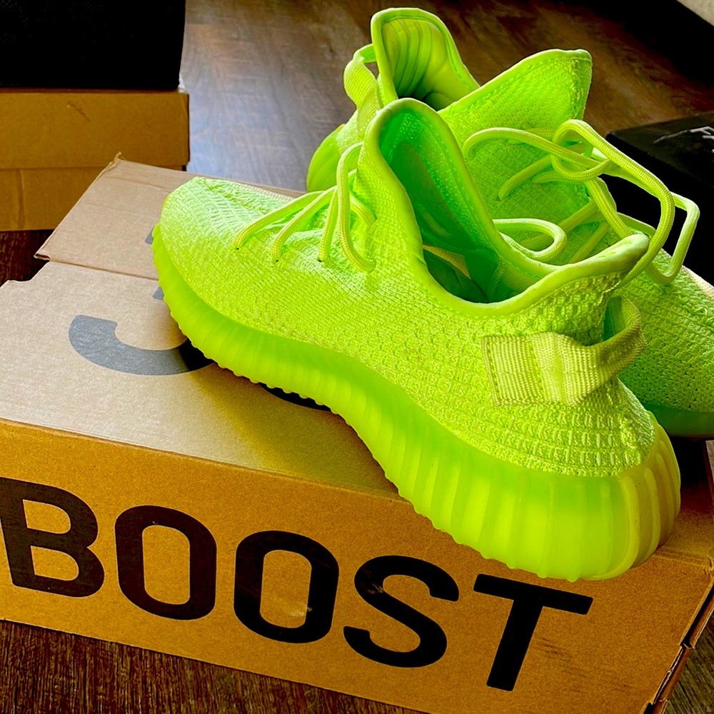 Size 8 Neon Yeezy Boost